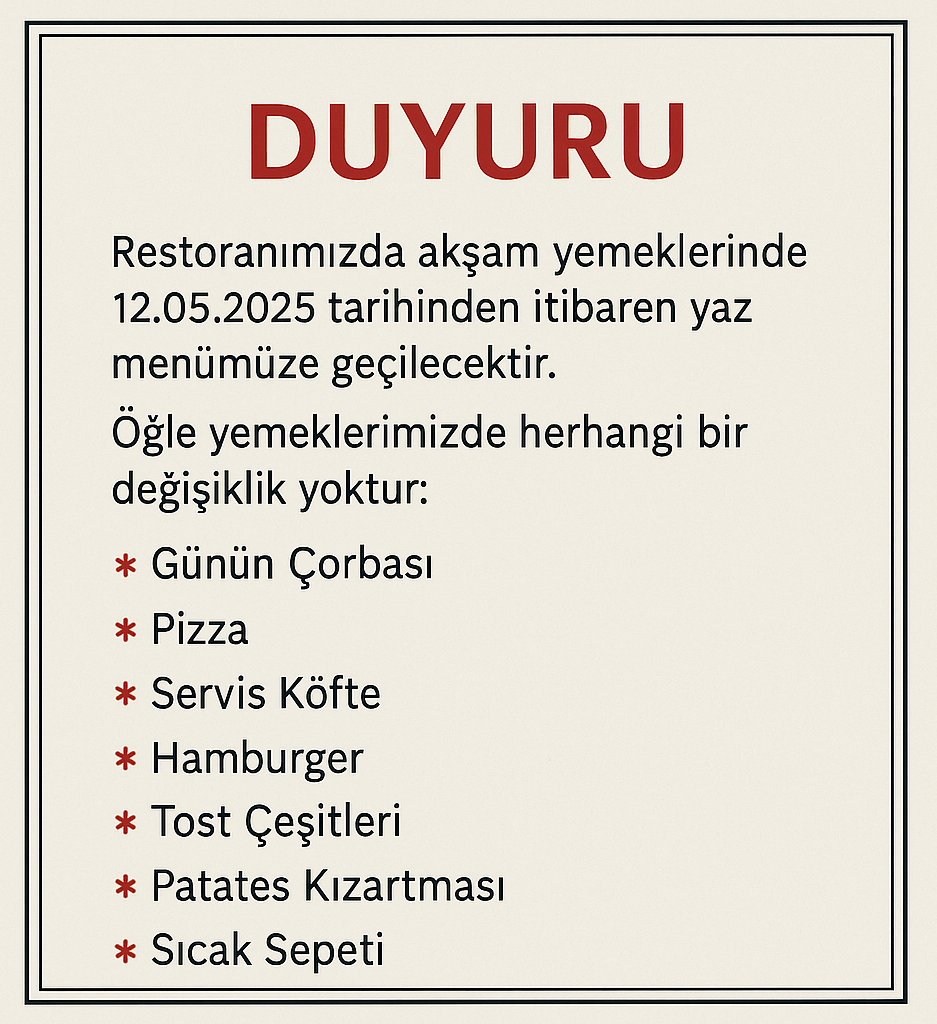 Duyuru
